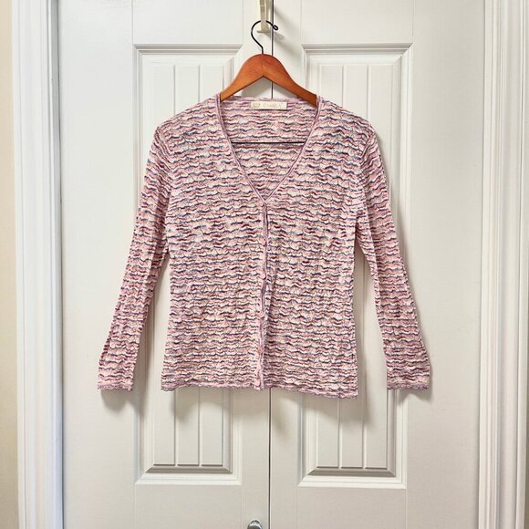 Vintage Camela Knit Pastel Cardigan Pink - Picture 1 of 15